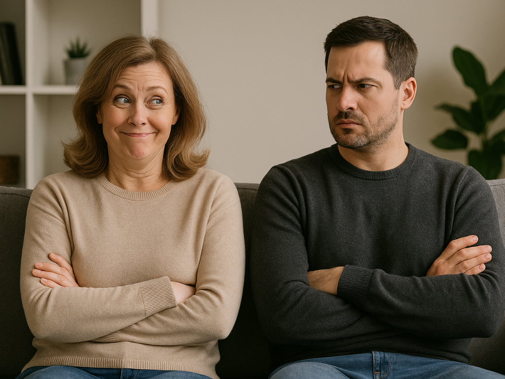 passive-aggressive behavior masked with humor